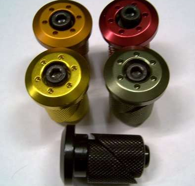 S & M Anodized Bar End Plugs